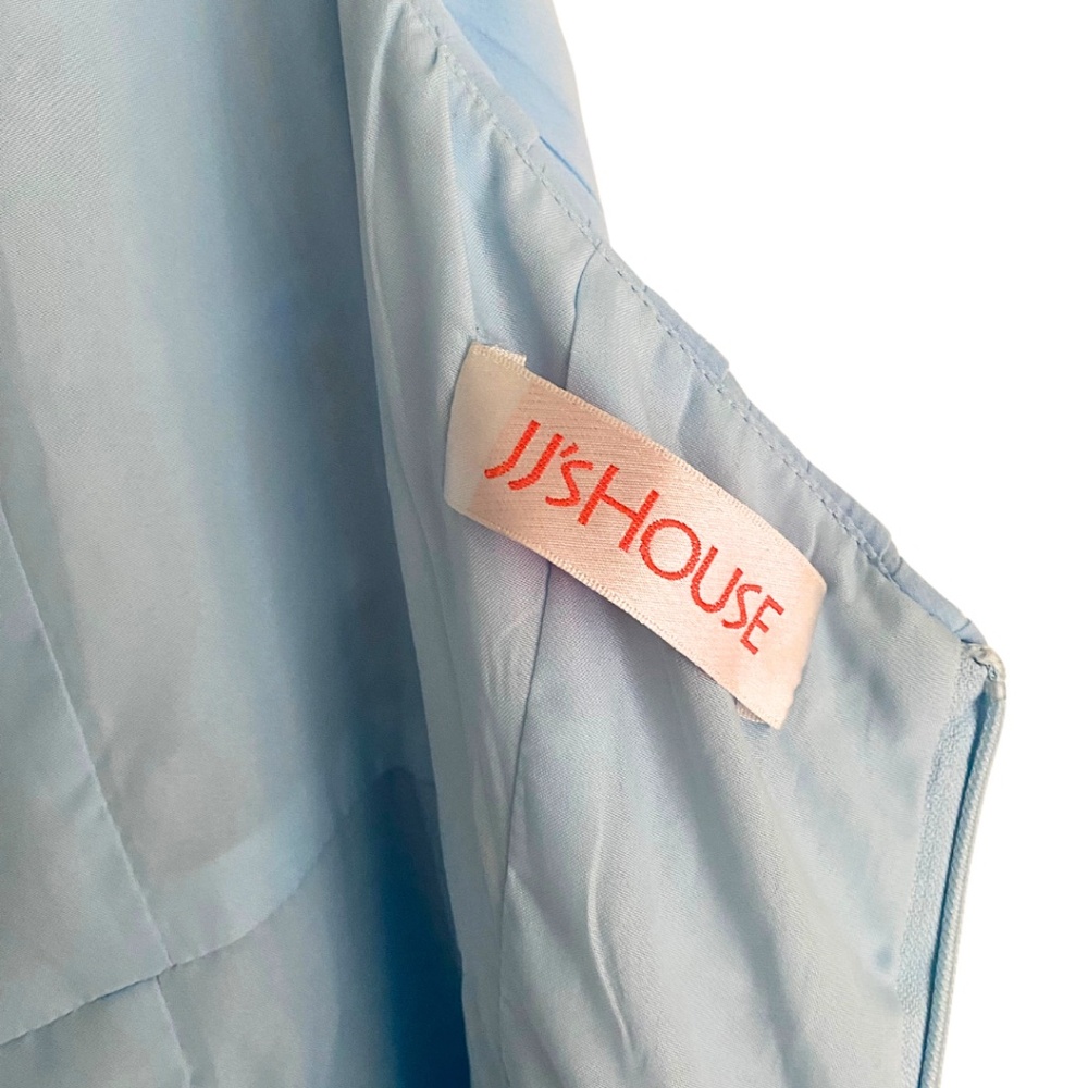 NWT JJ’s House Sky Blue Shoulder Cut Out Back Bridesmaid/Wedding Dress [US 6] - Picture 11 of 12